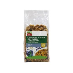 Crunchy vegan con avena e mirtilli 375g