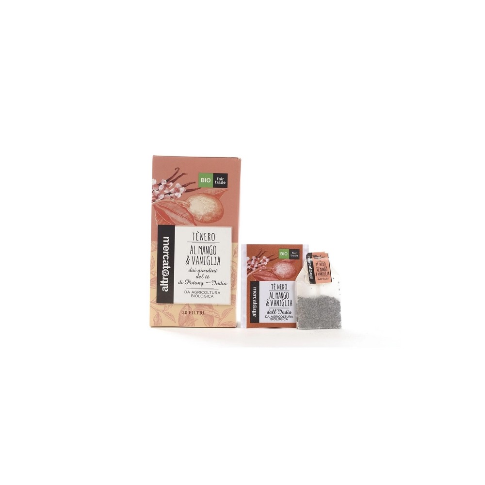 Tè nero mango e vaniglia India - bio 40gr  ALTROMERCATO
