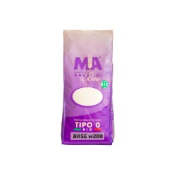 Farina di grano tenero tipo "0" bio base w200 1kg molino agostino