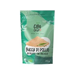 Buccia di psillio bio polvere fine 200gr cibo crudo